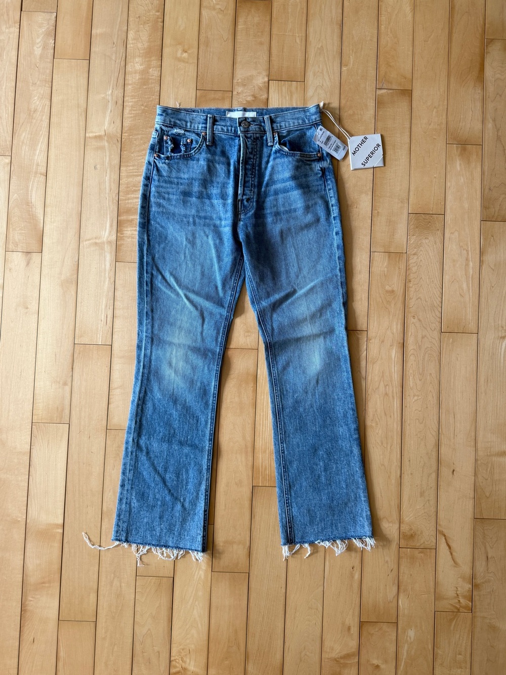 MOTHER The Tripper Flood Fray Jeans
